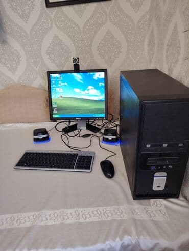 Masaüstü kompüter dəsti Tərkib: - Sistem bloku (qara korpus). Ön