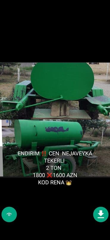 çənlər: Bak, Plastik, 1000 l l, İşlənmiş, Ünvandan götürmə — 13