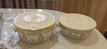 Kasalar, 2 ədədli dəst, rəng - Bej, Keramika