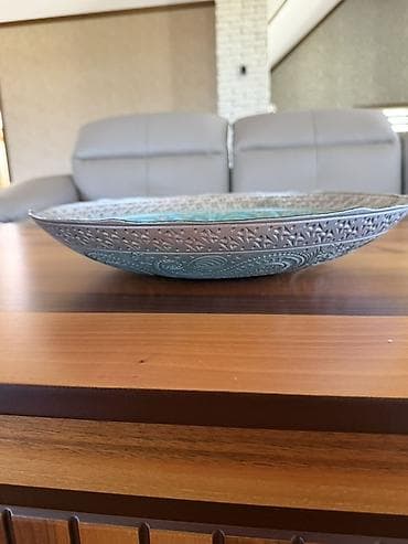 Dekorativ metal qab – şaxsey-vaxsey (paisley) naxışlı - Material — 4