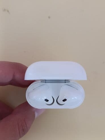 2 ci əl notebook: Б/у Беспроводные (Bluetooth) Наушники, Apple, цвет - Белый — 2