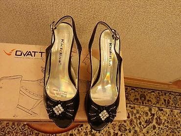 Basanoşka və səndəllər: Ölçü: 39, rəng - Qara, İşlənmiş — 2