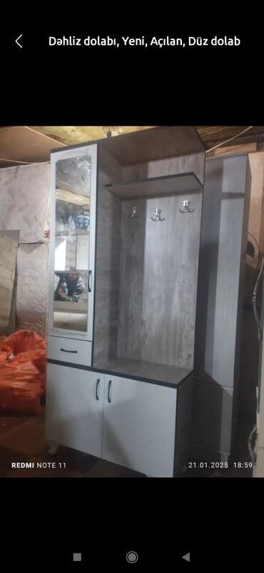 dikin qiymeti: Yeni, Açılan, 1 qapı Düz dolab, Dəhliz dolabı — 3