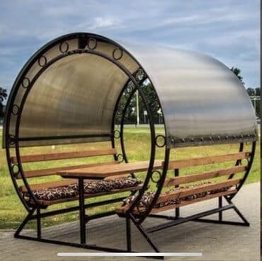 стол кухонный: Polikaebonat örtüklü söhbətkahlar
2 mete uzunluqunda, 6 nəfərlik — 1