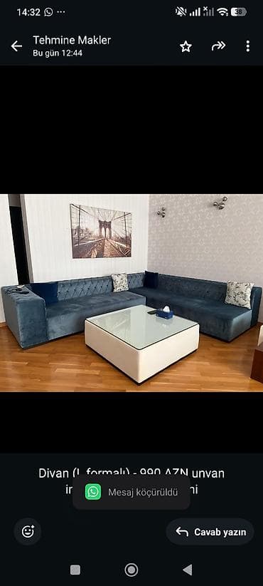 Divan (L formalı) - 990 AZN unvan insahatcilar (0301)*Tehi — 1