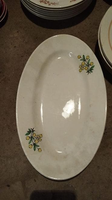 masa usdu kapter: Boşqablar, 1 əd, rəng - Ağ, Keramika — 1