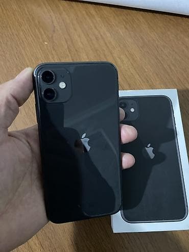 IPhone 11, 64 GB, Qara, Face ID, Sənədlərlə