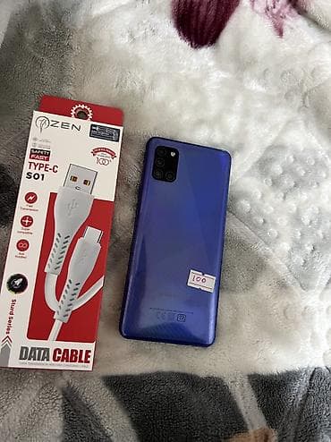 64 gb: Samsung Galaxy A31, 64 GB, rəng - Göy, Sensor, Face ID — 8