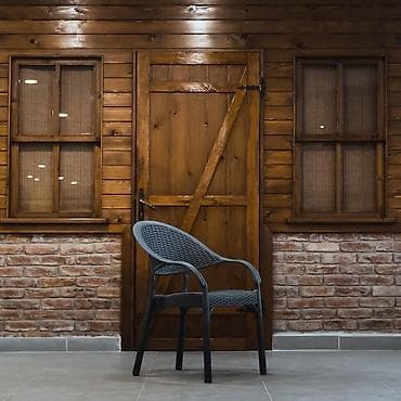 konputer stolu: Dördbucaq masa, 4 stul, Açılmayan, Stullar ilə, Həsir toxunuşlu — 2