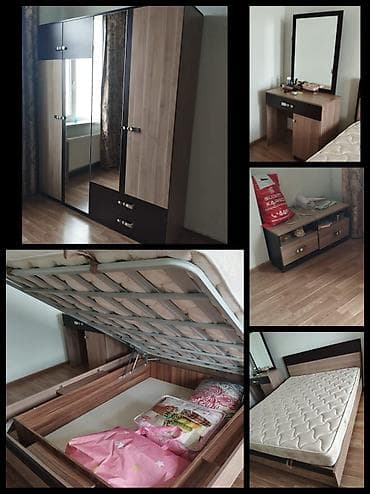 komodlar: XaraYataq otağı mebel dəsti - Komplekt: bazalı iki nəfərlik çarpayı — 1