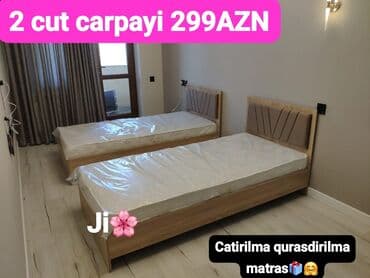 tek neferlik yataq mebeli: Yeni, Təknəfərlik çarpayı, Matras ilə — 1