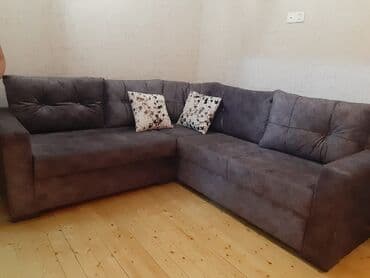 Mebel: Künc divan, İşlənmiş, Açılan, Bazalı, Nabuk, Çatdırılma yoxdur — 1