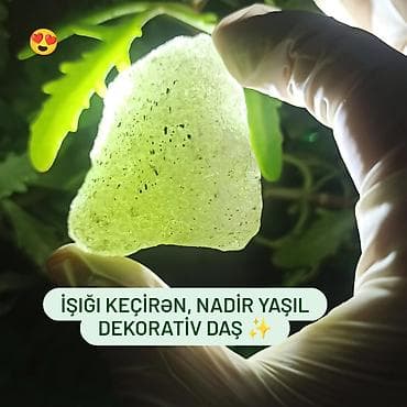 ev aboylari 2020: Təbii Yaşıl Kristal Daş Satılır | Hədiyyə və Kolleksiya üçün Enerji — 1