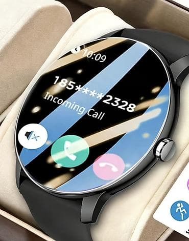 Yeni, Smart saat, Sensor ekran, rəng - Qara