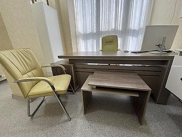 divan kreditle: Ofis mebel dəsti – rəhbər masası və jurnal masası - Material: ağac — 1