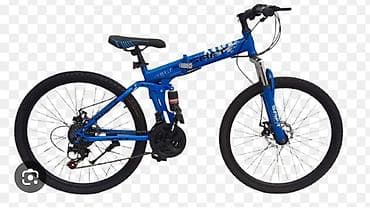 saft velosiped 29: Mavi rəngdə, qatlanan dağ velosipedi. Bu velosiped asanlıqla — 2