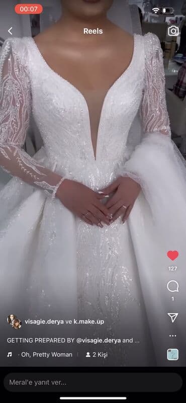 kirayə gəlinlik qiymətləri: Türkiyede özel atelyede hazırlanmış çox ferqli model gözel keyfiyetli — 2