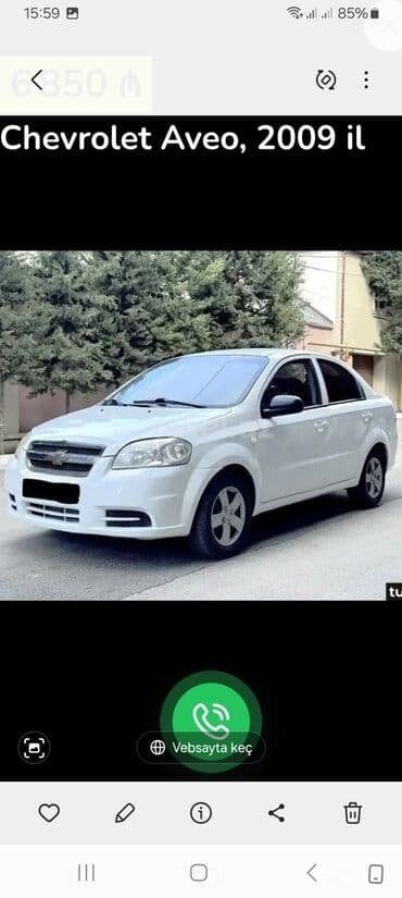 priora sport purjun: Chevrolet Aveo sedan, 2009 - Kuzov: 4 qapılı sedan, ağ rəng - — 3