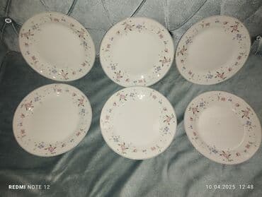 aş buludu: Boşqablar, rəng - Ağ, Keramika, Almaniya — 1