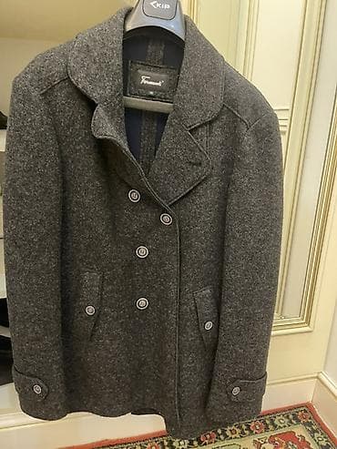 ana bala geyim: Kişi üst geyimləri dəsti 1) Qara-boz, qatı toxumalı, ikicərgəli — 1