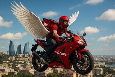 şəxsi maşınla sürücü işi: Moto-kuryer tələb olunur, Ayda 2 dəfə ödəniş, Təcrübəsiz — 1