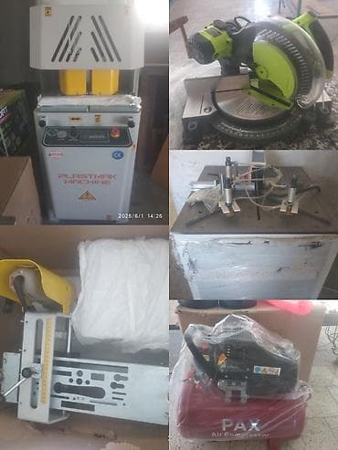 Plastik/alüminium qapı-pəncərə istehsalı üçün komplekt avadanlıq