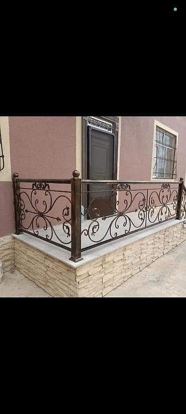 Dəmir məhəccər və pəncərə barmaqlıqları – dekorativ və təhlükəsizlik — 7