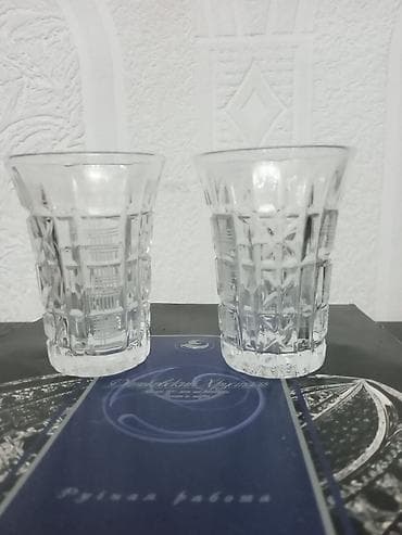 rəsim seti: Stəkanlar, Şüşə, 6 ədədli dəst, SSRİ — 3