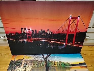 plasdik qapi pencere: LED işıqlı divar tabloları – İstanbul mövzusu - Mövzu: Taksim–Tünel — 3