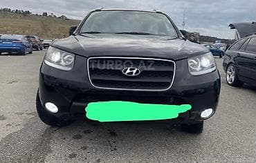 Hyundai Santa Fe – 5 yerlik, qara rəngli krossover/SUV. Texniki və — 1