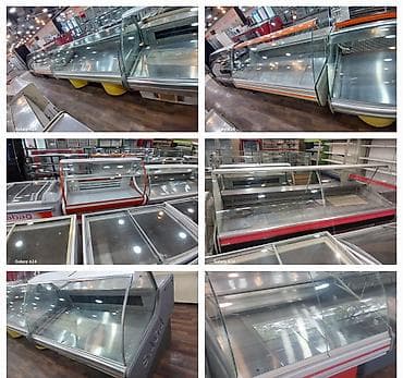 Mağaza və marketlər üçün şüşə vitrinli soyuducu tezgahlar - Tip