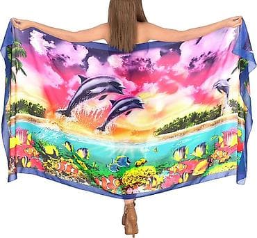 Parça/Sarafan – Palermo - Naxış: delfinlər, tropik balıqlar, mərcan