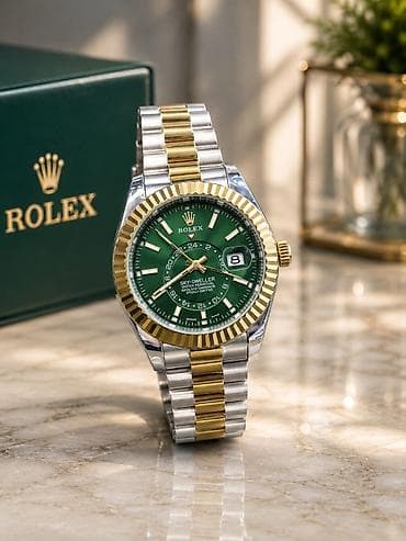 bil: Yeni, Qol saatı, Rolex, rəng - Yaşıl — 8