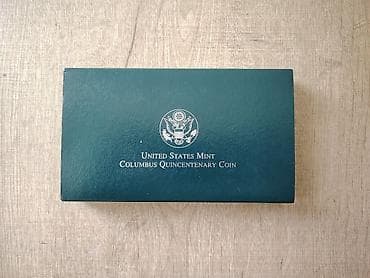 1992 ABŞ Xatirə Gümüş Dollar – Columbus Quincentenary Proof(26.73 — 6