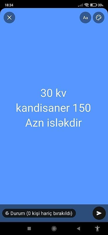 30 kv kondisioner – işləkdir - Güc: 30 kv (təxminən 30 kVt ekvivalent