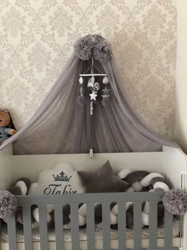 продам детскую кроватку: Oğlan və qız üçün, İşlənmiş, Beşik — 3