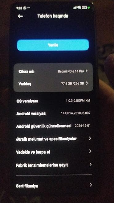 Аудиотехника: Redmi Note 14 Pro, 256 ГБ, цвет - Черный — 1