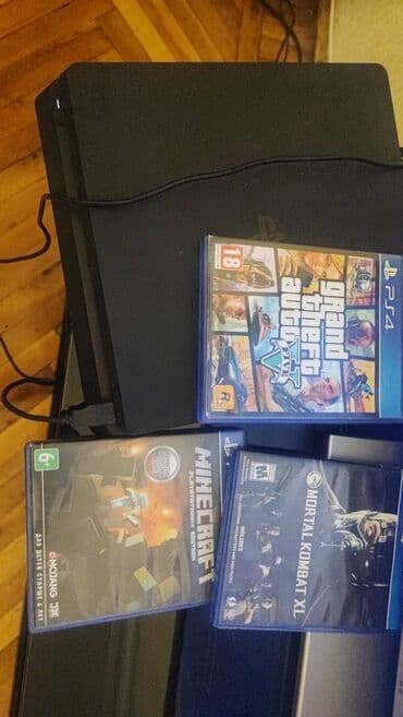 gta 5 ps4 disk: Salam PS 4 SLİM 500 gb Satılır PlayStation ustada olmayıb,bir dene — 1