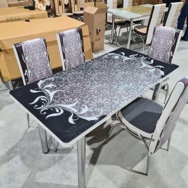 mətbəx stol: Mətbəx üçün, Yeni, Açılan, Dördbucaq masa, 4 stul — 16