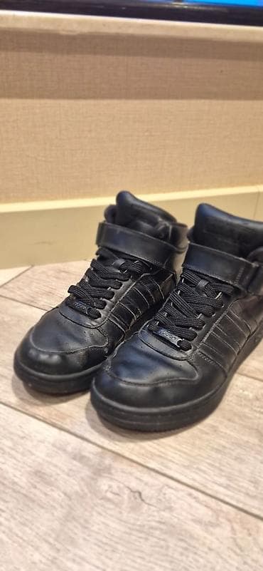 oglan ayaqqabisi: Adidas kişi/snaker ayaqqabısı – yüksəkboğaz model - Rəng: tam qara - — 3