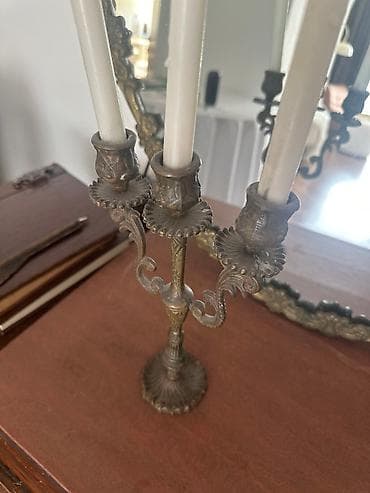 Şamdanlar: Qədimi şamdan satılır ağır material gözəl işçilik продаетса старый — 2