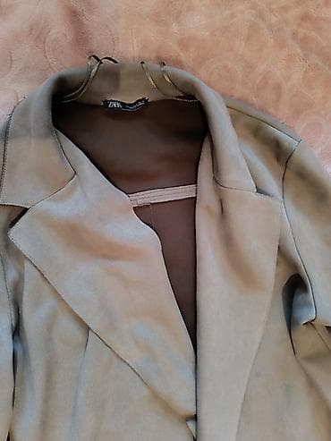 kreditle geyimler: ZARA qadın plaş/kardiqan incə material - Model: minimal dizaynlı — 2