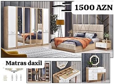 kravat islenmis: İkinəfərlik çarpayı, Yeni — 1