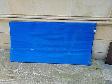 idman matı: Mavi rəngli gymnastika/fitnes döşəyi - Ölçü: təxminən 180–200 sm — 2