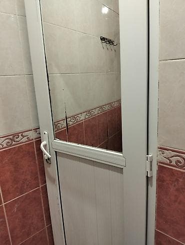 qapi ucun setkalar: PVC tualet/hamam qapısı - Material: ağ rəngli PVC (plastik) profil — 3