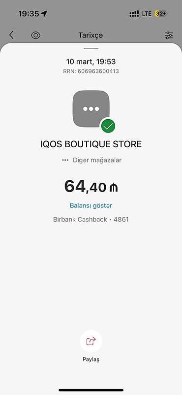 icos: IQOS
3 gün istifadə olunub — 6