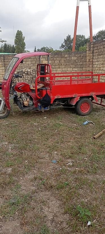 muravey satisi 2022: Qırmızı rəngli üçtəkərli yük motosikleti – Loadster LD150 - Model — 1