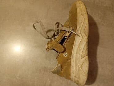 женские кроссовки в сетку: Цвет - Бежевый, Б/у — 2