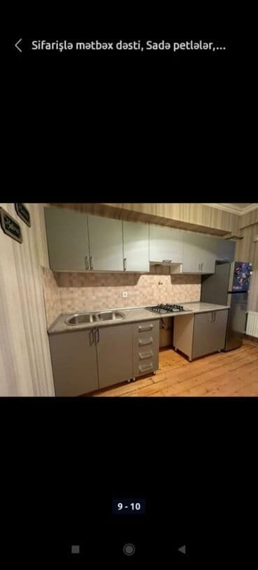 hazir metbex mebelleri: Sifarişlə hazırlanmış müxtəlif ölçülü mətbəx mebelləri. Rəng və dizayn — 17