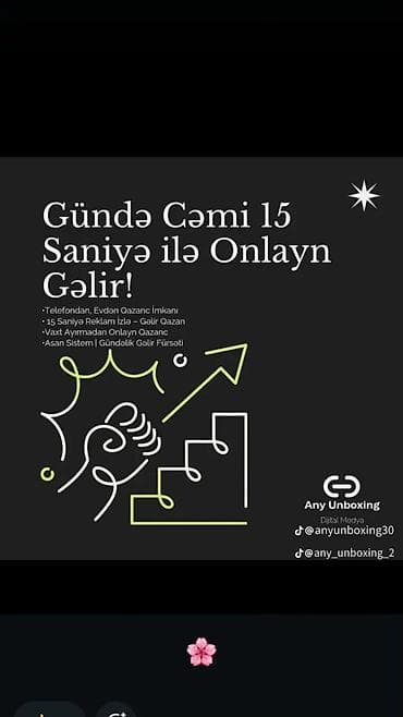 xanimam is axtariram: Sadece reklam izleyerek gündelik qazanc əldə edə bilərsiniz 🤗 — 2